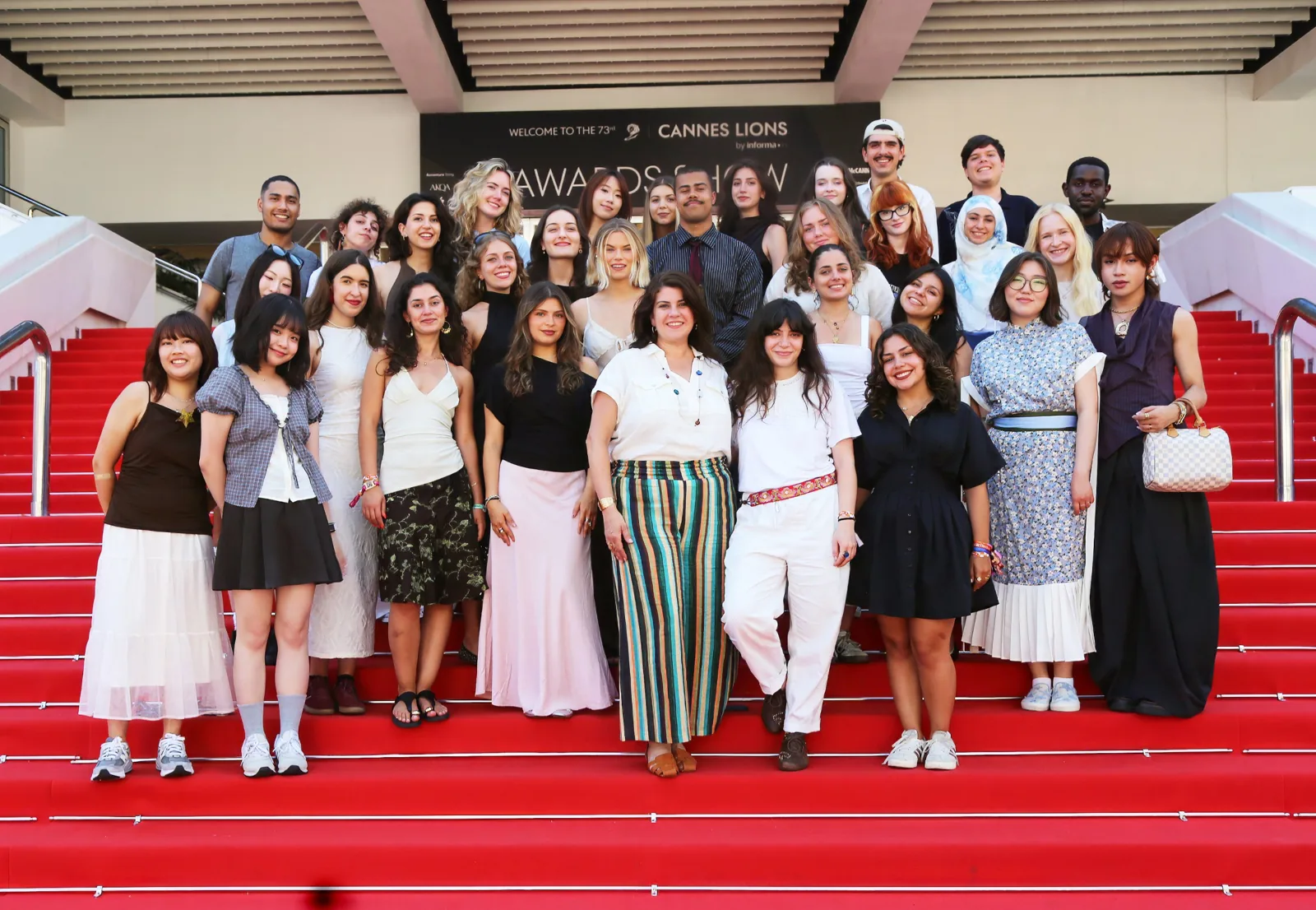 Roger Hatchuel Academy class of 2026 on the Cannes Lions red stairs