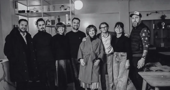 Julieta Calotă with her Creative MBA team